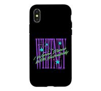 Custodia per iPhone X/XS Whitney Houston voglio ballare con qualcuno schizzi di vernice