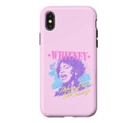 Custodia per iPhone X/XS Whitney Houston voglio ballare con qualcuno schizzi di vernice