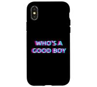 Custodia per iPhone X/XS Who's A Good Boy Baby Alternative 2000s Aesthetic Graphic