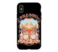 Custodia per iPhone X/XS Wild Soul Farfalla Mistico Retro Art