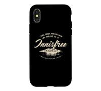 Custodia per iPhone X/XS William Butler Yeats, Mi alzerò per andare a Innisfree Irlanda