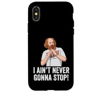 Custodia per iPhone X/XS William Montgomery, maglietta "I Ain't Never Gonna Shop",