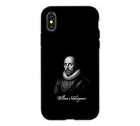 Custodia per iPhone X/XS William Shakespeare Rinascimento Poeta Ritratto Iconico