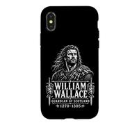 Custodia per iPhone X/XS William Wallace Guardiano della Scozia 1270-1305 xilografia