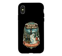 Custodia per iPhone X/XS WINTER TRAIL MILES Ciaspole Escursione Sentiero Inverno