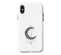 Custodia per iPhone X/XS Witchy Crescent Moon Gothic Celestial Lunar Design