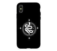 Custodia per iPhone X/XS Witchy Tarocchi Serpente Accademia Oscura Estetica Celeste Boho