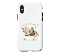 Custodia per iPhone X/XS Women Easily Distracted by Plants and Books