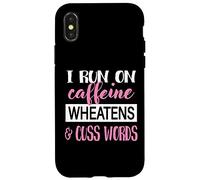 Custodia per iPhone X/XS Womens Caffiene & Words Wheaten Terrier Dog Lover
