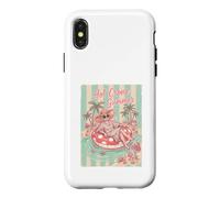 Custodia per iPhone X/XS Womens Hot Crone Summer Funny Beach Vacation Graphic