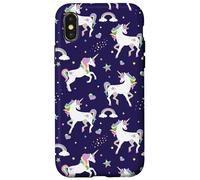Custodia per iPhone X/XS Womens Kids Girls Pretty Unicorn Pattern