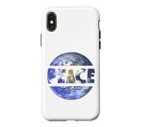 Custodia per iPhone X/XS World Peace On Earth Conscious Humanity Kindness & Love