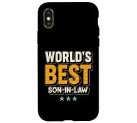 Custodia per iPhone X/XS World’s Best Son-in-Law Ever Retro Grunge Reunion Outfit