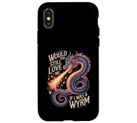 Custodia per iPhone X/XS Would You Still Love Me If I Was A Wyrm Meme di Internet -