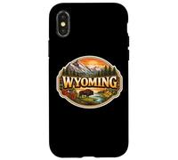 Custodia per iPhone X/XS Wyoming Souvenir Stato Visitatore Memorabilia Viaggiatore Turistico