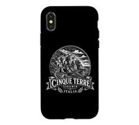 Custodia per iPhone X/XS Xilografia Cinque Terre Liguria Italia