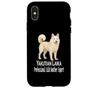 Custodia per iPhone X/XS Yakutian Laika Dog Professional Pet, esperto in condizioni climatiche fredde