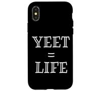 Custodia per iPhone X/XS Yeet Equals Life - Funny Gamer YEET Meme For Yeeting Yeets