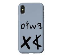 Custodia per iPhone X/XS Yeshua Aleph Tav Gesù Primo Ultimo in Ebraico Paleo (nero)