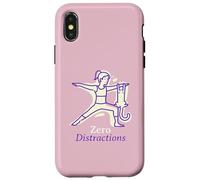 Custodia per iPhone X/XS Yoga Pose Cat Lover Illustration | Zero Distractions
