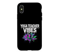 Custodia per iPhone X/XS Yoga Teacher Vibes Dripping Lotus Flower Aesthetic
