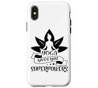 Custodia per iPhone X/XS Yoga ti dà superpoteri Lotus meditazione posa