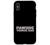 Custodia per iPhone X/XS Yorkie Dad Dog Father Yorkshire Terrier Lover