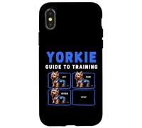 Custodia per iPhone X/XS Yorkie Guida all'allenamento Sit Paw Stay