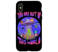 Custodia per iPhone X/XS You Are Cosmic Alien UFO Graphic Design