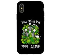 Custodia per iPhone X/XS You Make Me Feel Alive Plant Lover Scheletro Giardiniere gotico