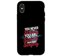 Custodia per iPhone X/XS You Never Know Until You Survive Heart Surgery -