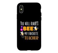 Custodia per iPhone X/XS You Will Always Bee My Favorite Teacher Apprezzamento Grazie