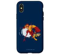 Custodia per iPhone X/XS Young Justice Splatter Art Kid Flash Logo
