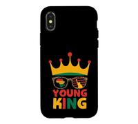 Custodia per iPhone X/XS Young King African American Black History Juneteenth