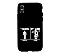 Custodia per iPhone X/XS Your Dad My Dad Lineman Electrician Electrical Lineworker