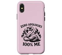 Custodia per iPhone X/XS Zero scuse 100 Me Confident Flamingo