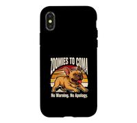 Custodia per iPhone X/XS Zoomies To Coma No Warning No Apology Bulldog francese