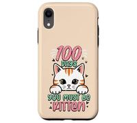 Custodia per iPhone XR 100 giorni in cui devi essere un gattino, simpatici bambini del centesimo giorno di scuola
