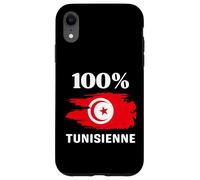 Custodia per iPhone XR 100% Tunisienne et fière de l'être drapeau de la tunisie