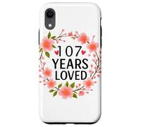 Custodia per iPhone XR 107 Years Loved Floral 107th Birthday Women 107 Years Old