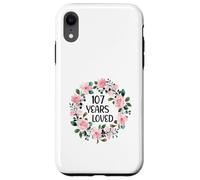 Custodia per iPhone XR 107 Years Loved Women Men 107 Years Old Cool 107th Birthday