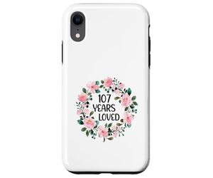 Custodia per iPhone XR 107 Years Loved Women Men 107 Years Old Cool 107th Birthday