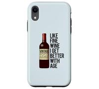 Custodia per iPhone XR 1959 COME IL VINO FINE I GET BETTER WITH AGE Birthday Meme