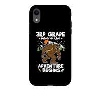 Custodia per iPhone XR 3rd Grade Where The Adventure Begins Back To School Bigfoot