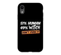 Custodia per iPhone XR 51% Umano 49% Strega