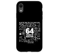 Custodia per iPhone XR 64° Compleanno 64 Anni Chimica Divertente Nerd Umorismo Geek