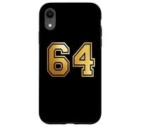 Custodia per iPhone XR 64 Numero Sessantaquattro Team Sports Graphic Varsity Matching