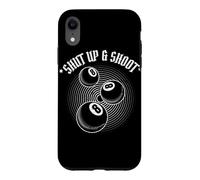 Custodia per iPhone XR 8 Ball Pool Player Shut Up and Shoot Billiards Gift