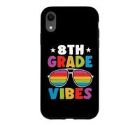 Custodia per iPhone XR 8th Grade Back To School Sunglasses Vibes Retro First Day