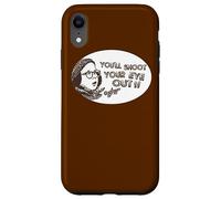 Custodia per iPhone XR A Christmas Story Shoot Your Eye Out Oval